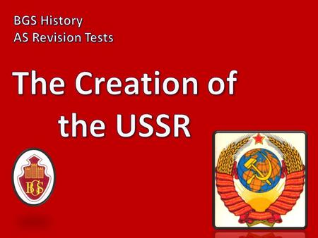 1) What does USSR stand for? THE UNION OF SOVIET SOCIALIST REPUBLICS.