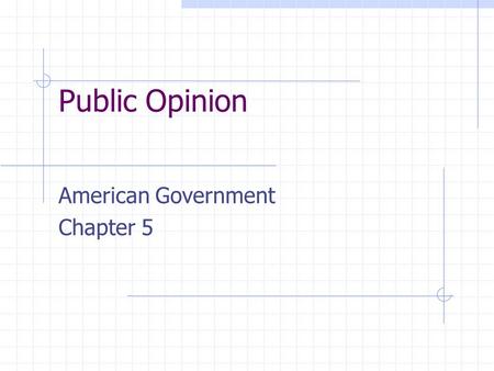American Government Chapter 5
