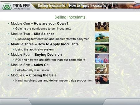 Selling Inoculants Module One – How are your Cows?
