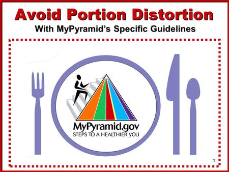 Avoid Portion Distortion