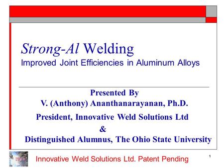 Improved Joint Efficiencies in Aluminum Alloys