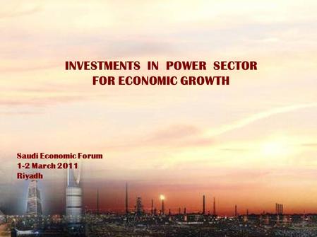 INVESTMENTS IN POWER SECTOR