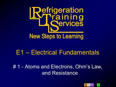 E1 – Electrical Fundamentals