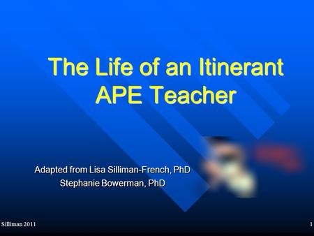The Life of an Itinerant APE Teacher