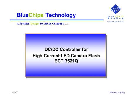 DC/DC Controller for High Current LED Camera Flash BCT 3521Q