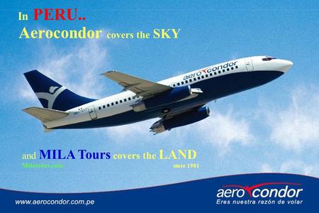 Aerocondor covers the SKY