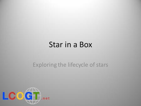 Exploring the lifecycle of stars