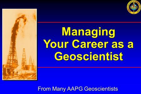 Your Career as a Geoscientist