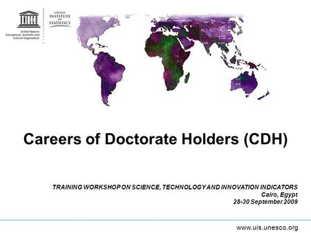 Careers of Doctorate Holders (CDH)