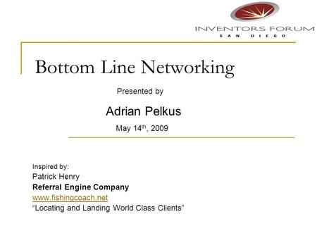 Bottom Line Networking