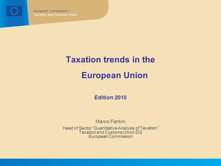 Taxation trends in the European Union