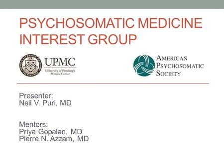 Psychosomatic Medicine Interest Group