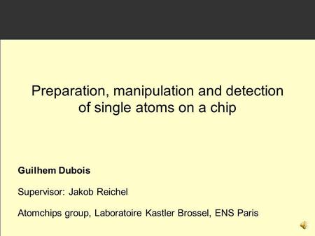 Preparation, manipulation and detection of single atoms on a chip
