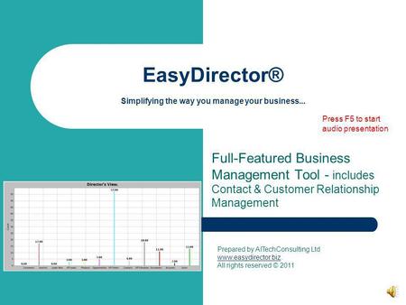 EasyDirector® Simplifying the way you manage your business...