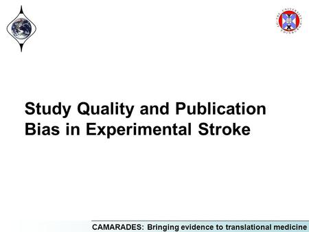 Study Quality and Publication Bias in Experimental Stroke
