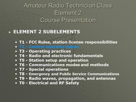 Radio Operator's Training - ppt download