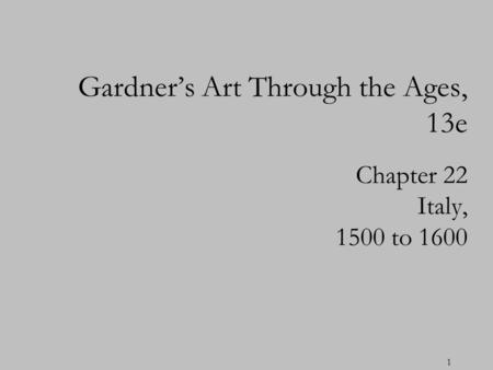 Gardner’s Art Through the Ages, 13e