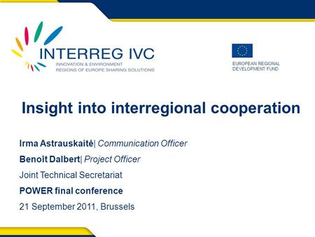 Insight into interregional cooperation
