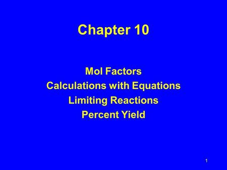 Calculations with Equations