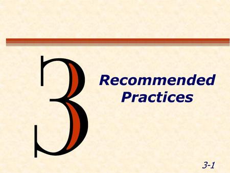 3-1 Recommended Practices. 3-2 Module Objectives Summarize safe operating practices for LEOs working in WZ.