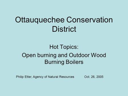 Ottauquechee Conservation District