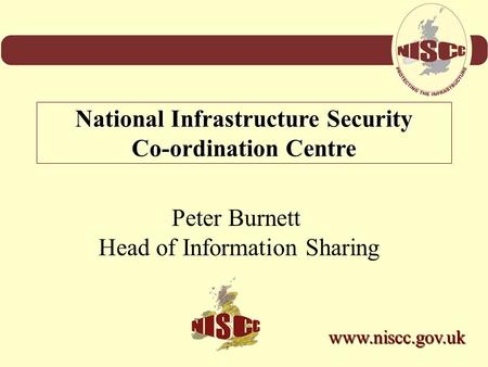 National Infrastructure Security Co-ordination Centre