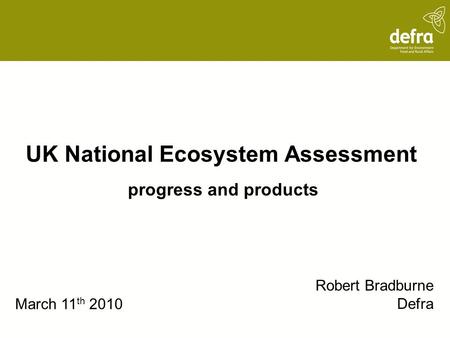 UK National Ecosystem Assessment