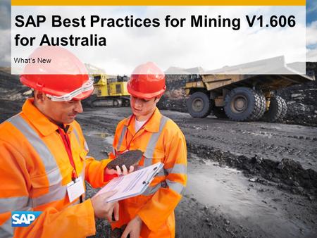 SAP Best Practices for Mining V1.606 for Australia
