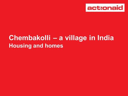 Chembakolli – a village in India
