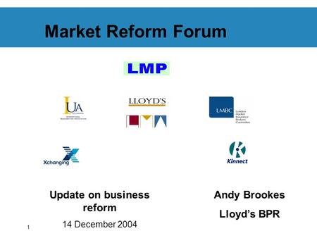 Update on business reform