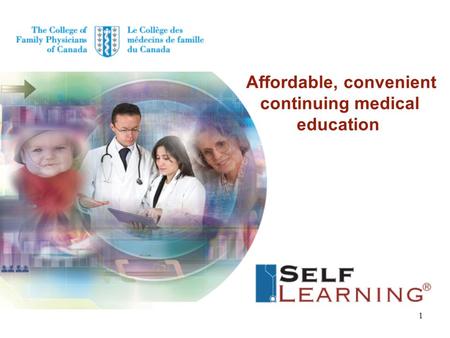 Affordable, convenient continuing medical education 1.