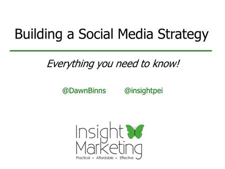 Building a Social Media Strategy Everything you need
