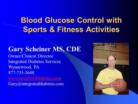 Blood Glucose Control with Sports & Fitness Activities