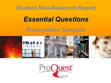 Student Mini-Research Report Presentation Template