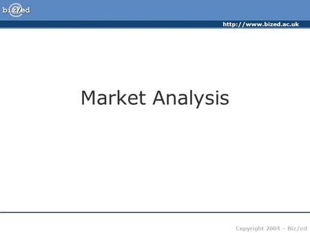 Market Analysis.