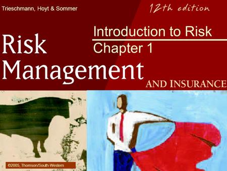 Trieschmann, Hoyt & Sommer Introduction to Risk Chapter 1 ©2005, Thomson/South-Western.