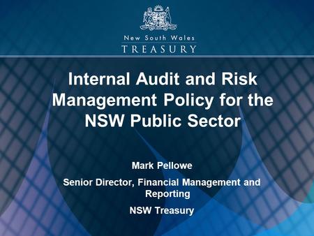Internal Audit and Risk Management Policy for the NSW Public Sector