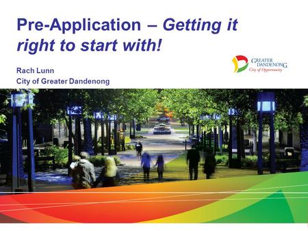 Pre-Application – Getting it right to start with!