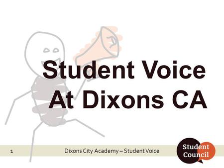 Dixons City Academy – Student Voice Student Voice At Dixons CA 1.