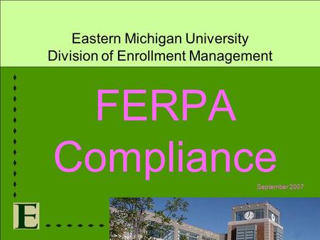 Eastern Michigan University Division of Enrollment Management