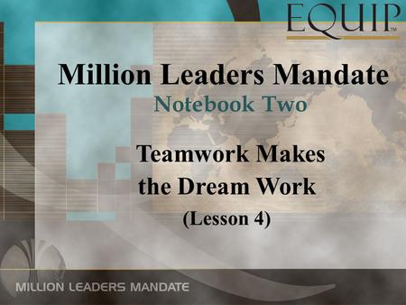 Million Leaders Mandate