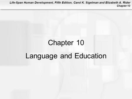 Chapter 10 Language and Education