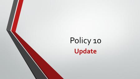 Policy 10 Update. Policy Requirements The DOAS policy requires all vehicles that fall into a high risk criteria to be enrolled in an ARI (Automotive Resources.