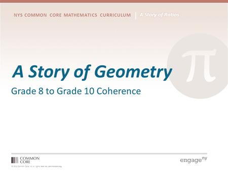 A Story of Geometry Grade 8 to Grade 10 Coherence