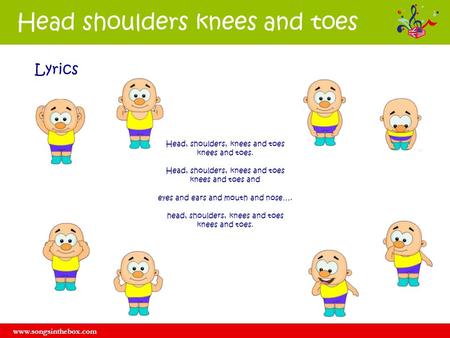 Head shoulders knees and toes