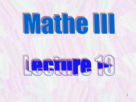 1. 2 No lecture on Wed February 8th Thursday 9 th Feb Friday 27 th Jan Friday 10 th Feb Thursday 14:00 - 17:00 Friday 16:00 – 19:00 HS N.