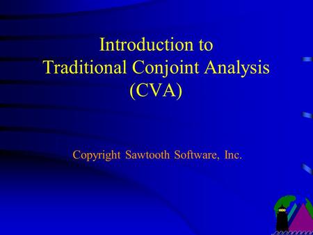 What is Conjoint Analysis?