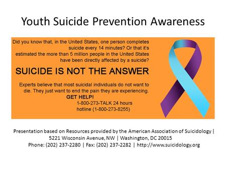 Youth Suicide Prevention Awareness