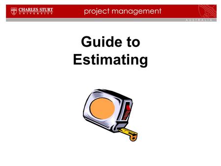 Guide to Estimating.