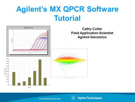Agilent’s MX QPCR Software Tutorial Field Application Scientist
